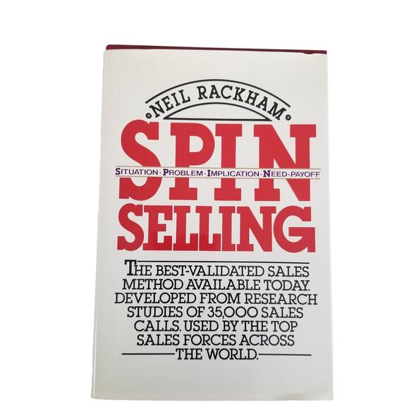 SPIN Selling Hardcover Book by Neil Rackham - New - Picture 1 of 8